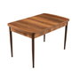 Hanah Home Mesa de Comedor Extensible Trend Barok Nogal y Marrón